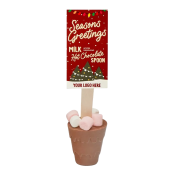 Milk Hot Chocolate Spoon in White