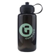Promotional 1L Vancouver Bottles in Black with logo on the front by Total Merchandise