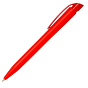 Tradeshow S45 Bio Transparent Pen in Red can be printed by Total Merchandise.