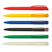 Collaborative S45 Bio Transparent Pens can be logo-printed by Total Merchandise.