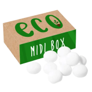 Custom branded Eco Midi Box Mint Imperials with a full-colour print design from Total Merchandise