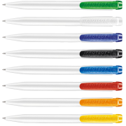 Promotional I-Protect Pens from Hainenko with 8 clip colours can be printed by Total Merchandise.