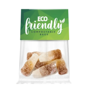 Custom branded Eco Info Card Fizzy Cola Bottles by Total Merchandise