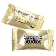 Promotional Mint Imperial Packets in Gold with personalised logo print by Total Merchandise