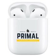 Logo branded TWS Pro 4 Airbuds with a design on the case from Total Merchandise