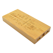 Custom branded Eco Power Bank is engraved by Total Merchandise to boost your brand presence.