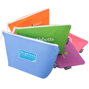 Custom branded Toiletry Bag from Recycled Bottles with printed logo from Total Merchandise