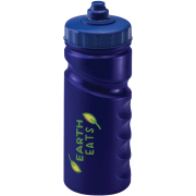 Promotional Finger Grip Sports Bottles in blue from Total Merchandise