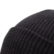 Custom Waffle Knit Beanie With Turn-Up With A  Design From Total Merchandise - Close up