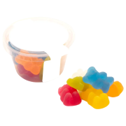 An unbranded version of the Eco Maxi Pot Of Vegan Bears with its contents from Total Merchandise