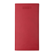 Logo printed Premium Pocket Week Per Page Diary in Red from Total Merchandise