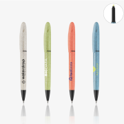 Promotional Oriel Wheat Straw Ballpen and Highlighter showing the four beautiful colours available