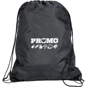 Promotional Eynsford Rpet Drawstring Backpack Bag in Black from total Merchandise