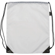 Eco Friendly Eynsford Rpet Drawstring Backpack Bag in White from total Merchandise