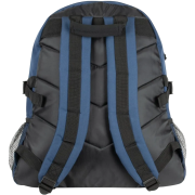 The back of the Chillenden Eco Recycled Business Backpack in Navy Blue from Total Merchandise