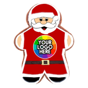 Promotional Santa Ginger Biscuit perfect for Christmas time to gift to staff, family and friends