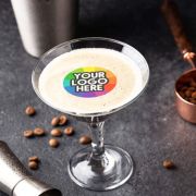 Customisable Edible Cocktail Topper adding a special touch to your favourite cocktail