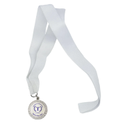 Custom Printed Insert Medals 42mm in Silver from Total Merchandise