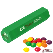 Branded Skittles Eco Hex Tube printed with a design by Total Merchandise