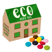 Branded Printed Chocolate Beanies Eco House Box With A Fully Printed Design From Total Merchandise