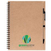 Custom Branded Hawken - Spiral journal & pen set With A Fully Printed Design From Total Merchandise