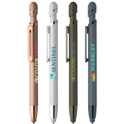 Personalised Atlantic Soft Metallic Stylus Pens printed or engraved with a logo by Total Merchandise