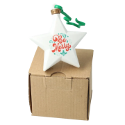 Recycled Christmas Star Baubles