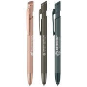 Promotional Pacific Soft Stylus Pen with an engraved design from Total Merchandise