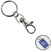 Custom Printed Trolley Coin Keyrings from Total Merchandise