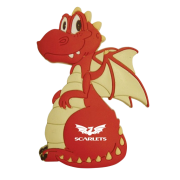 Printed Dragon PVC Magnet with logo design in the middle by Total Merchandise