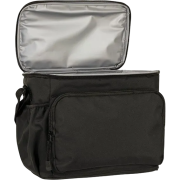 Promotional Teynham Deluxe Eco Recycled Cooler Bag in Black from Total Merchandise