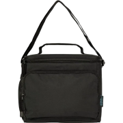 Promotional Printed Teynham Deluxe Eco Recycled Cooler Bag in Black from Total Merchandise