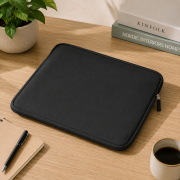Lifestyle image of the promotional Neoprene Laptop Sleeve 17" by Total Merchandise