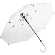 Logo branded Transparent Umbrella in White from Total Merchandise