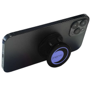 UK Express Printed Disco Grip Phone Stand in Black Branded with a Logo by Total Merchandise