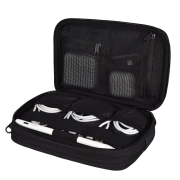Promotional Rpet Tech Tidy in Black from Total Merchandise
