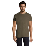 Custom branded SOL'S Imperial Heavy T-Shirt in Army Green from Total Merchandise