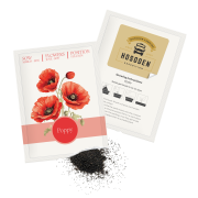 Promotional Essentials Seed Packets filled with poppy seeds from Total Merchandise