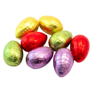 Individually wrapped Hollow Chocolate Eggs from the Eco Carton from Total Merchandise