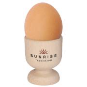 Custom Branded Wooden Egg Cups Printed with a Logo by Total Merchandise
