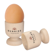 Custom Printed Egg Cups Made from Beech Wood and Branded by Total Merchandise