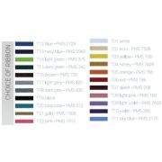 Choice of ribbon colours for the All Over Full Colour Printed Notebook from Total Merchandise