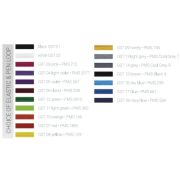 Choice of elastic and pen loop colours for the All Over Full Colour Printed Notebook