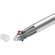 Custom Printed Quintet 5-in-1 Pen Pencil in Silver branded with you logo from Total Merchandise