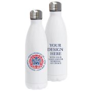 UK Branded Metal Bottles Printed with your Logo and the Official Emblem for the King's Coronation