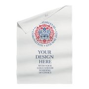 Promotional Coronation Tea Towel in White printed with your logo from Total Merchandise