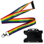Custom Printed 20mm Full Colour Lanyards with Rigid Card Holders with a Logo by Total Merchandise
