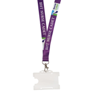 Custom Branded 20mm Full Colour Lanyards with Rigid Card Holders from Total Merchandise
