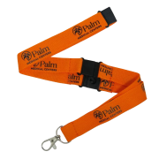 Custom Branded 20mm 3 Point Break Lanyards with a printed design from Total Merchandise