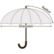 30" Golf Umbrella with Wooden Handle
